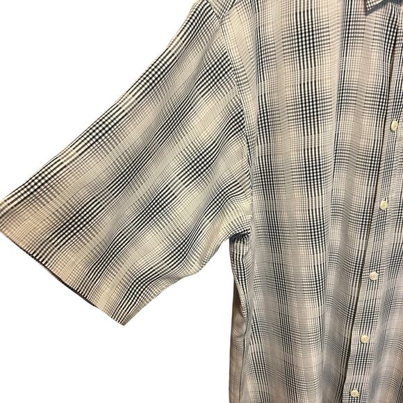 Bugatchi Uomo Mens Shirt XL Plaid Button Up Preppy Officewear Classic Travel - Picture 5 of 9